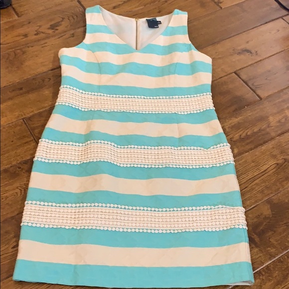 ✨NWT✨Gabby Sky Aqa/Crm Embroidered Patterned Dress - Picture 3 of 8